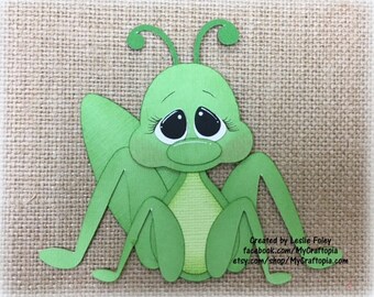Spring Cricket Premade Scrapbooking Embellishment Paper Piecing