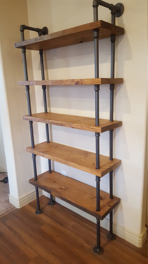 Pipe Shelving Unit / Pipe Bookcase / Industrial Book Case