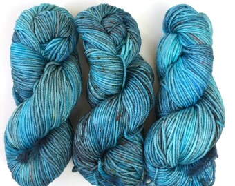 Dark Tutu. 8ply 100g Hand Dyed 70 percent Australian Merino, 20 percent Nylon & 10 percent Silk