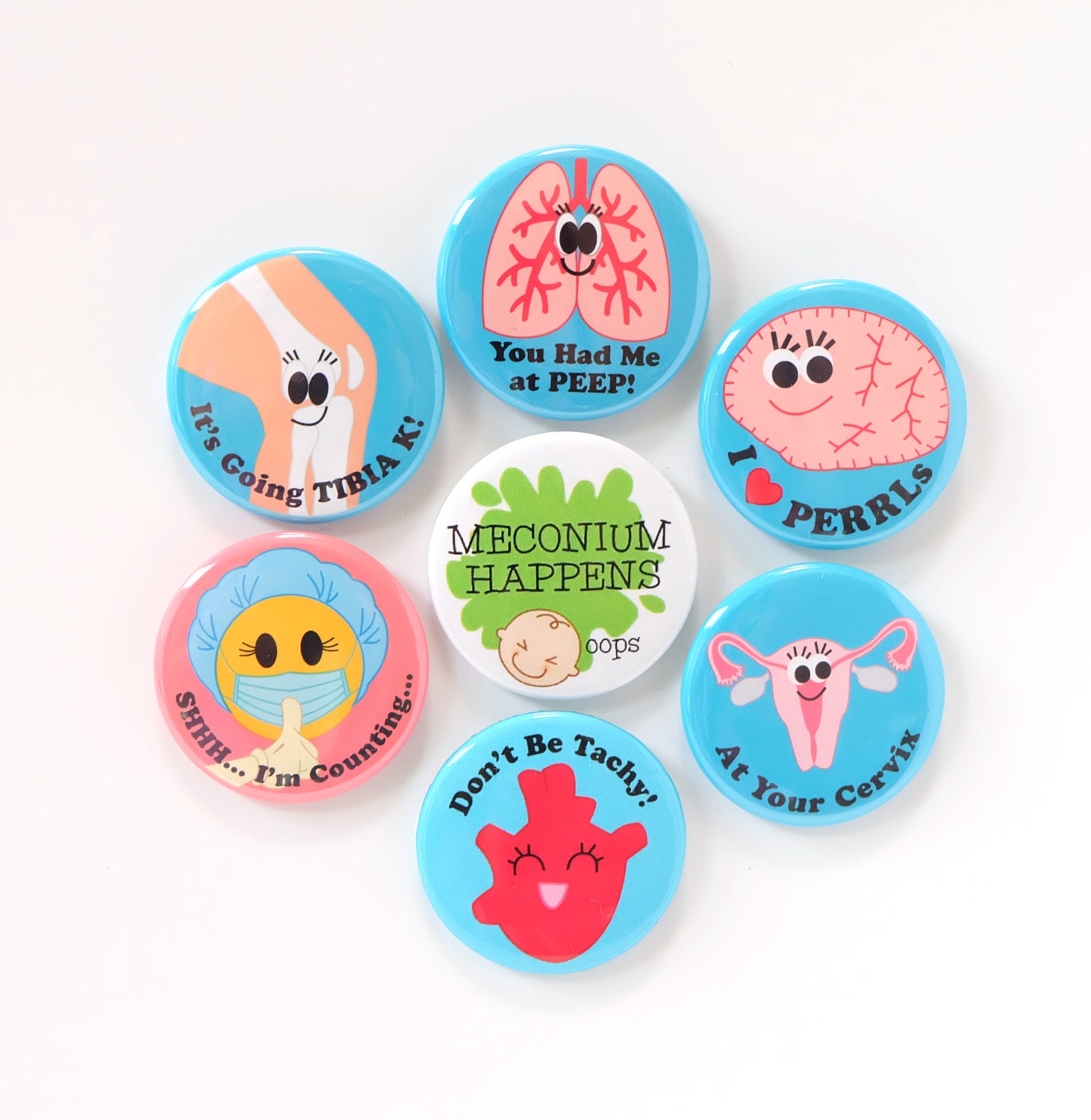 Interchangeable Badge Reels Medical Humor Badge Clips Cute