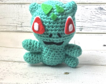 Crochet Pokemon | Pokemon plush | Pokemon go | Bulbasaur plush | Pokemon amigurumi | Crochet bulbasaur | bulbasaur amigurumi