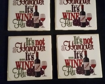 Wineflu Coasters- Set of four