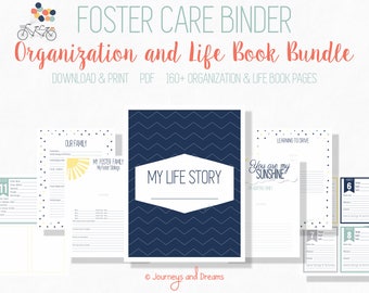 Foster Care Binder Bundle . 160+ Pages! . 8.5x11 . PRINTABLE . DIGITAL DOWNLOAD . You Are My Sunshine Series
