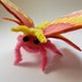 MADE TO ORDER Rosy Maple Moth plush Dryocampa rubicunda