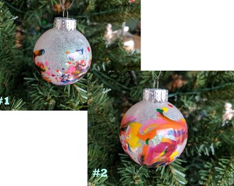Hand Crafted Christmas Ornament (Rainbow)
