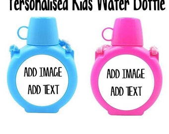 PERSONALISED Kid's Water Bottle | Children's Drinks Bottle | School Bottle