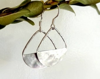 Earrings, shiny sterling silver | 06