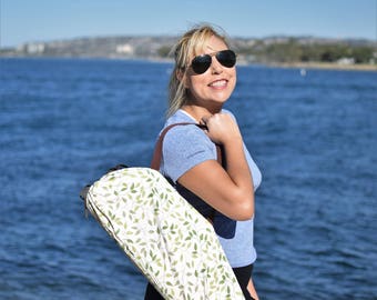 Happy Leaves Yoga Mat Bag