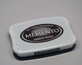 Memento Dye Ink Stamp Pad -- Espresso Truffle -- NEW Color Great for Copic Markers