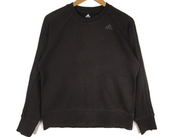 ADIDAS EQUIPMENT Brown Pullover Sweatshirt Medium Size 90s Hip Hop Swag Casual Trefoil Sportswear Gift Vintage Streetwear