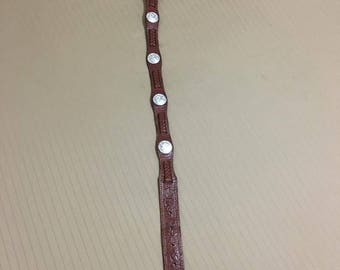 Genuine Leather Concho Belt