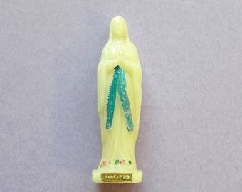 3" - Tiny Virgin Mary Figurine - LOURDES Figurine