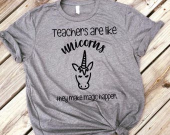 Teacher Shirt. Unicorn Teacher Shirt, Teacher gift, Shirt for Teacher, Christmas gift, Teacher appreciation
