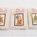 Craft Kit Vintage Sunset Designs Jiffy Stitchery Kits Coleus Asparagus Fern Marigolds 5x7 Finished Product Unopened