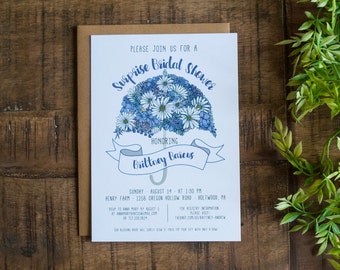 Bridal Shower Invitation, Surprise Bridal Shower Invitation, Umbrella Bridal Shower Invitation, Surprise Bridal Shower, Printable Invitation