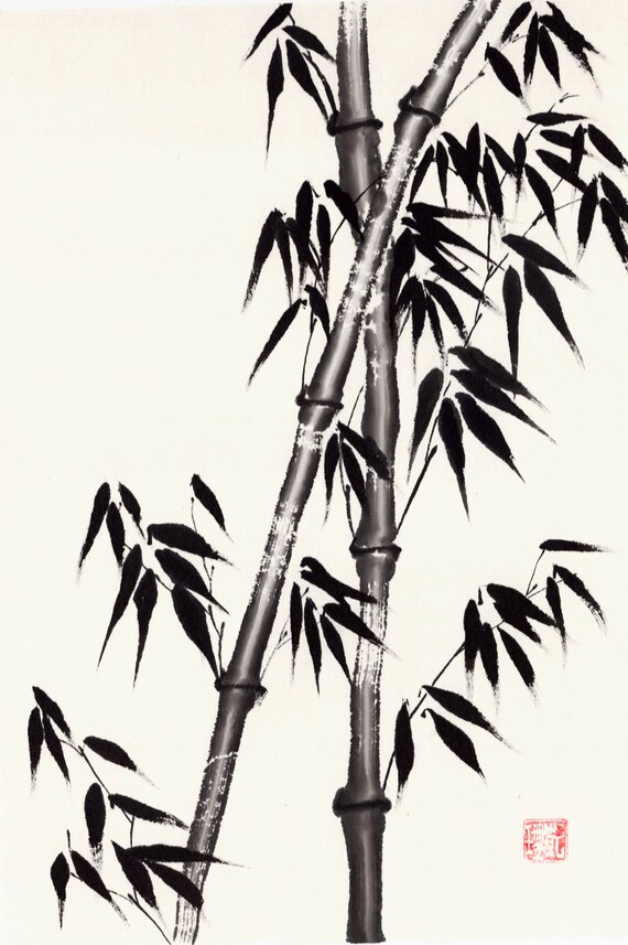 Summer Bamboo Original Chinese Brush Painting