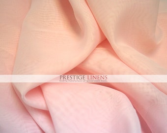 Voile Fabric by the yard 118" Wide - Sheer Voile Drape Drapery Fabric Chiffon Fabric - Blush