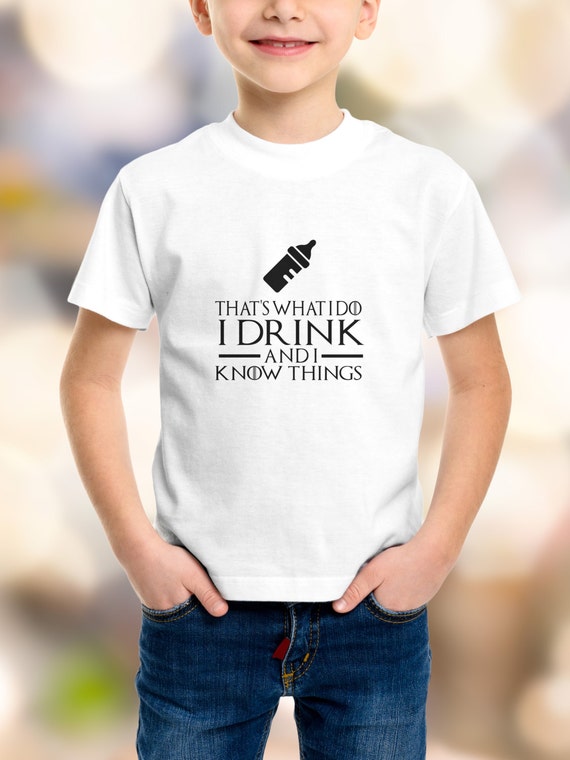 Game of Thrones "That's What I do, I drink and I Know Things" Tyrion Lannister Youth T-Shirt XS-XL Available