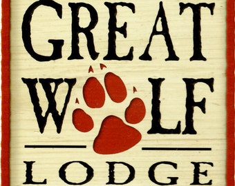 Great Wolf Lodge Die Cut Scrapbook