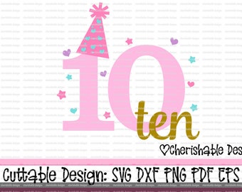 Birthday hat svg | Etsy