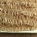 Mocha Brown Lingerie Ruffles 40 Inches - Soft Sheer Tulle Handmade Sewing Trim - Baby Doll Petticoat Ruffle - Baby Headband Bow Doll Clothes