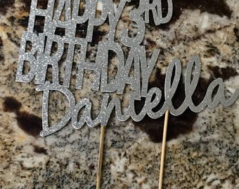 Personalized Birthday Cake Topper