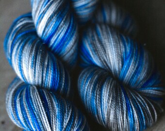 Sock yarn - 75/20/5 SW Merino/Nylon/Stellina - Autocorrect - "A Real Pain In The Necromancer"