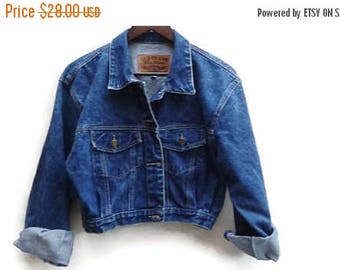 SALE Paris Blues Jean Jacket Denim Vintage M