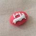 antique SEWING MACHINE motif needle minder cross stitch sewing hand quilting needle nanny magnetized