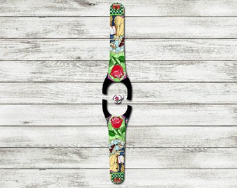 Stained Glass Rose Magic Band 1.0 or 2.0 Decal | Custom Waterproof MagicBand Wrap | RTS Ready To Ship | Glitter MagicBand Decal
