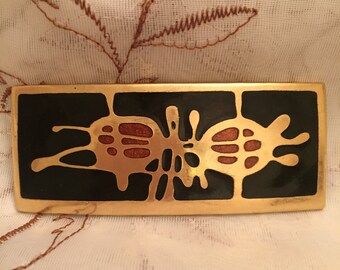 Vintage De Passille Sylvestre Modern Design Brooch