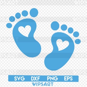 Baby feet svg | Etsy