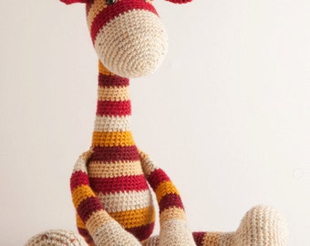 Large giraffe crochet amigurumi PDF pattern