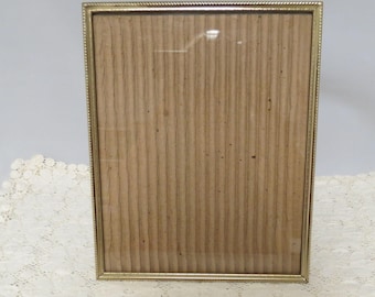 Vintage Brass Frame Large Mid Century Hollywood Regency