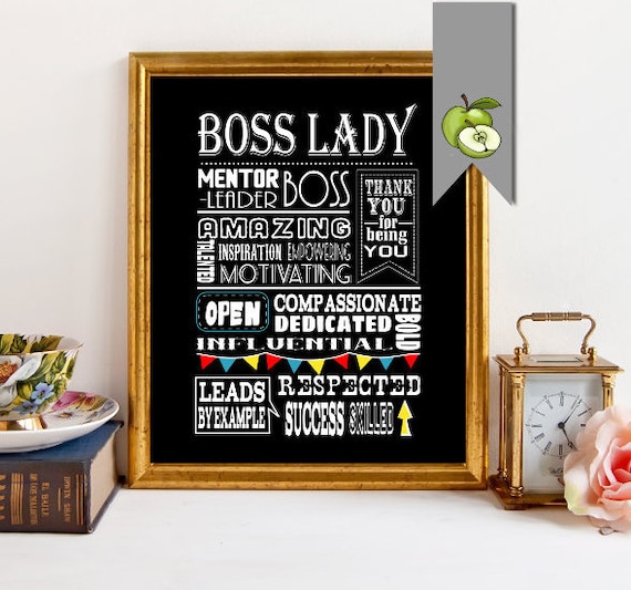 Boss Day appreciation gift Boss lady female gift boss