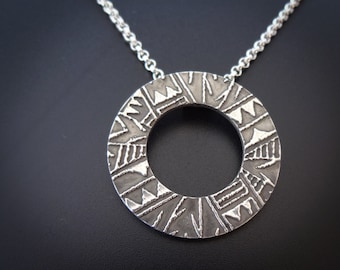 Hawaiian Aloha Shirt Inspired Necklace for Alzheimer's Research