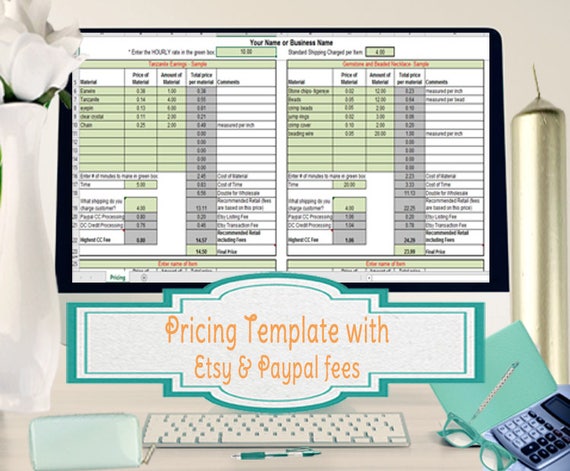 pricing template excel