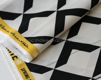Up and Up Oyster- Black and White Collection, Cotton + Steel, Quilting Weight Cotton