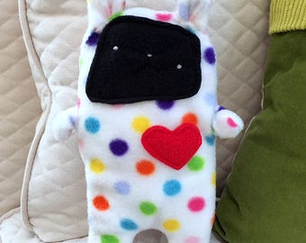 Dot ~ The Bunny Bummlie ~ Stuffing Free Dog Toy ~ Ready To Ship Today