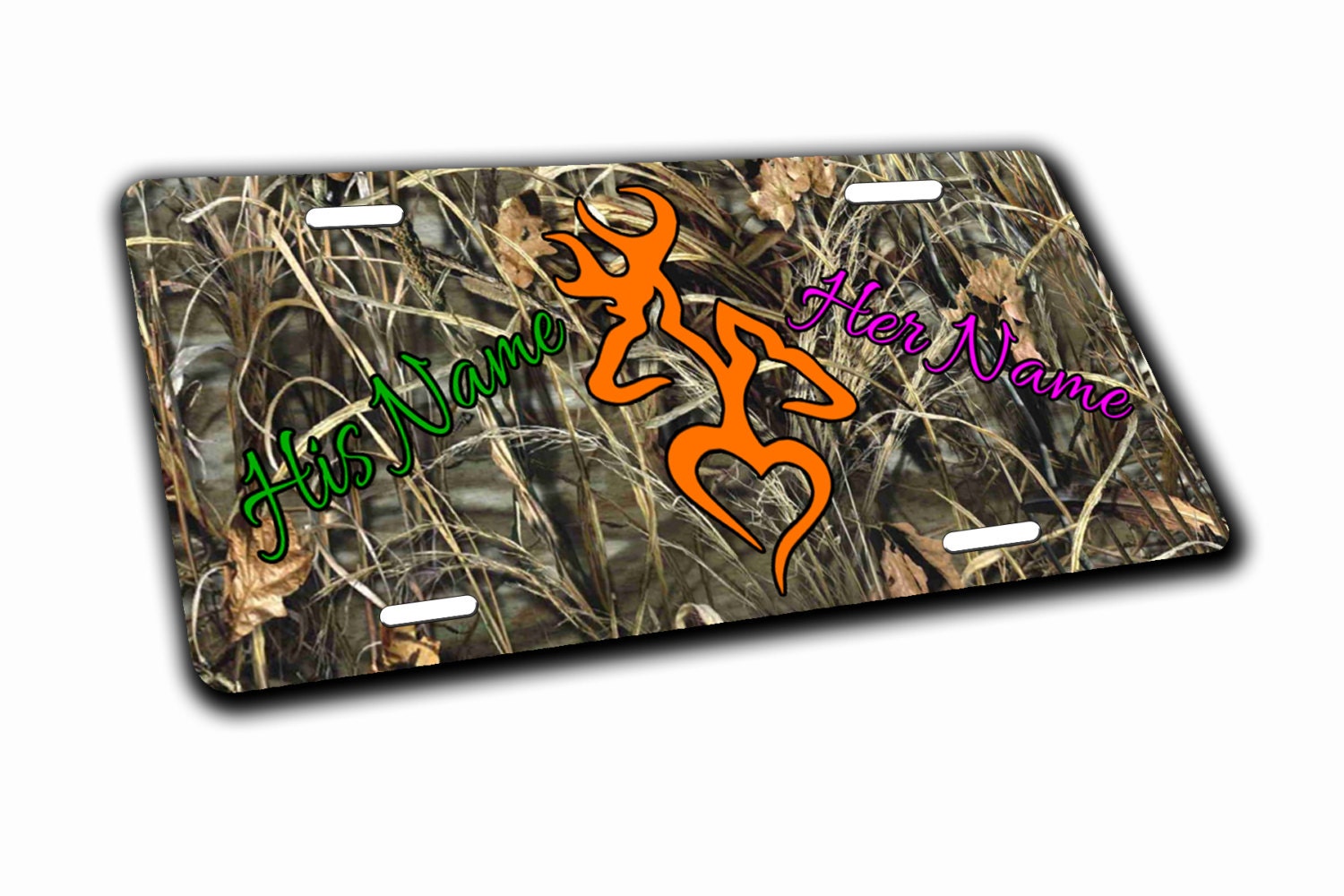 Hunting License Plate His name her name