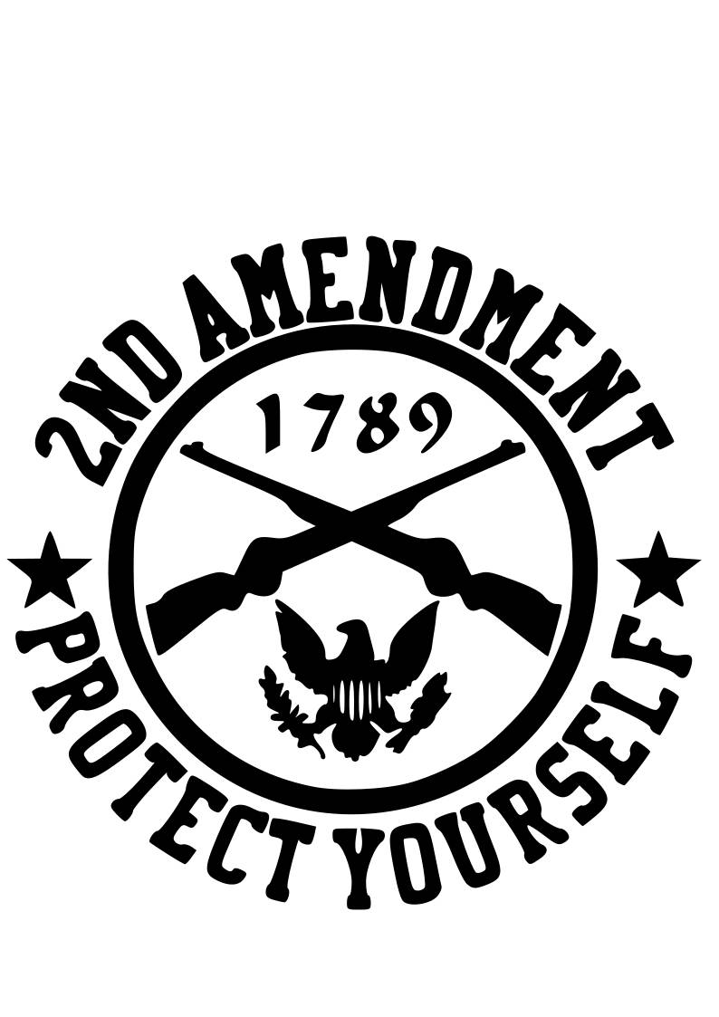 2nd amendment SVG File Quote Cut File Silhouette File