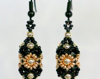 Lava blossom - handmade earrings
