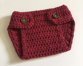 Diaper Cover - Newborn Diaper Cover - Crochet Diaper Cover - Newborn Photo Prop - Baby Boy - Baby Girl - Crochet Baby