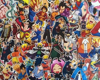 Set of stickers stickers manga, anime, Japanese comics, cartoons, cartoon, manga
