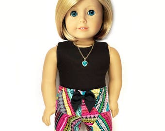 Tank Top, Black , 18 inch Doll Clothes, Fits dolls such as American Girl Doll Clothes