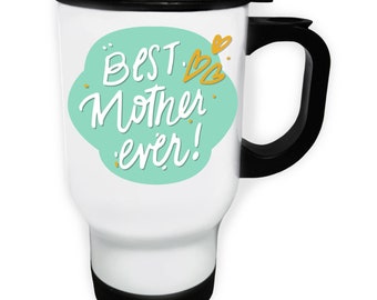 Mother's Day Mum Love Day White Travel 14oz Mug b664t