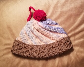 Ice Cream Hat with Cherry on Top