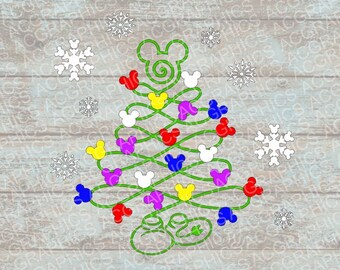 Mickey Christmas Tree SVG, DXF, JPEG, and Studio Downloads