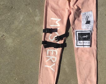 Mystery Patched Denim Pants