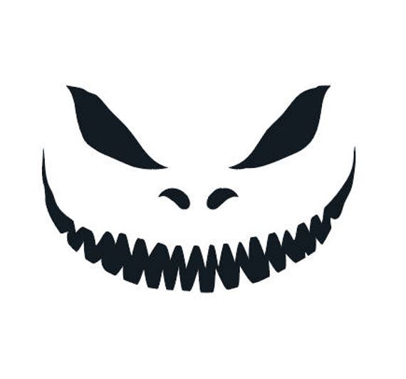Items similar to Halloween Spooky Gremlin Face Cutout Vector SVG file ...